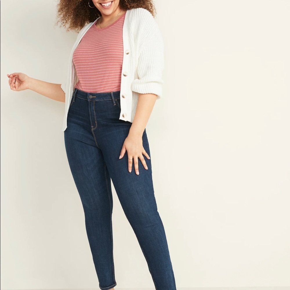 *NEW* 2 pair old navy rockstar jeans Sz 16 TALL